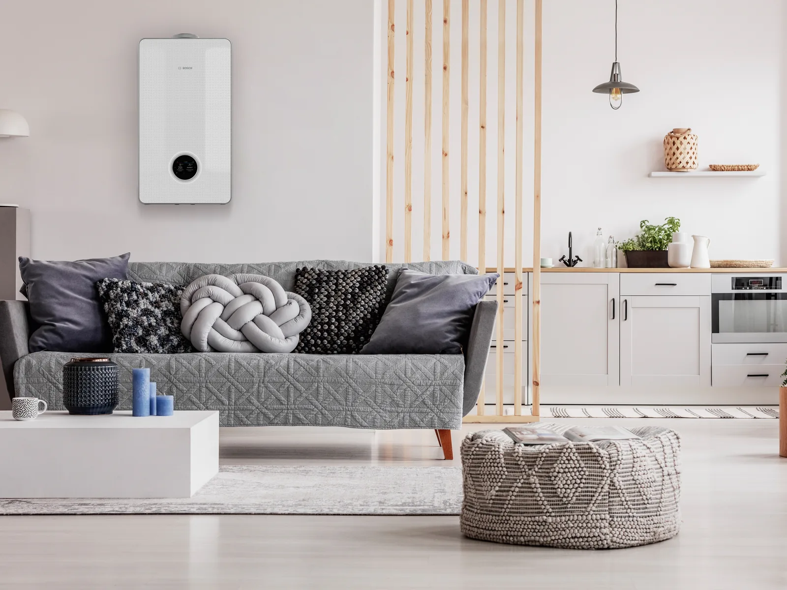 Heizungsanlage im Wohnraum